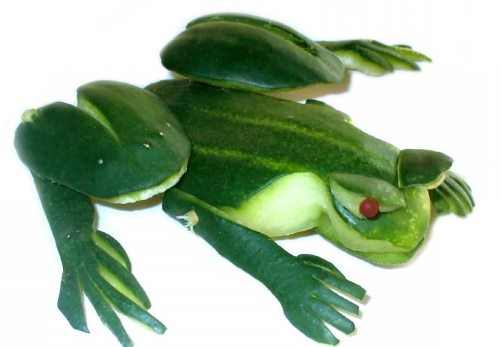 осенние поделки из овощей лягушка